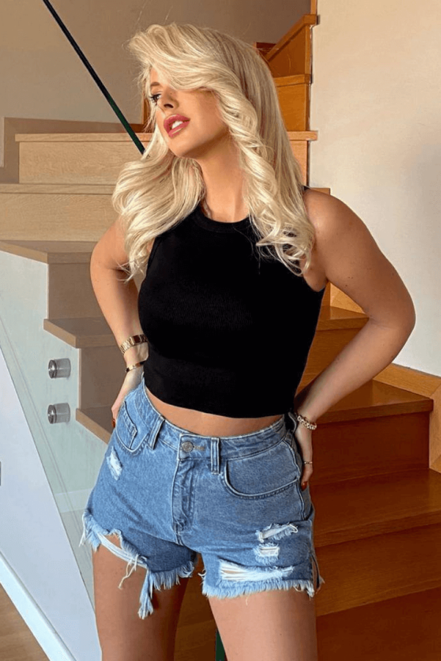 KADIN SPOR FİTİLLİ BİSİKLET YAKA FİTTED ATLET